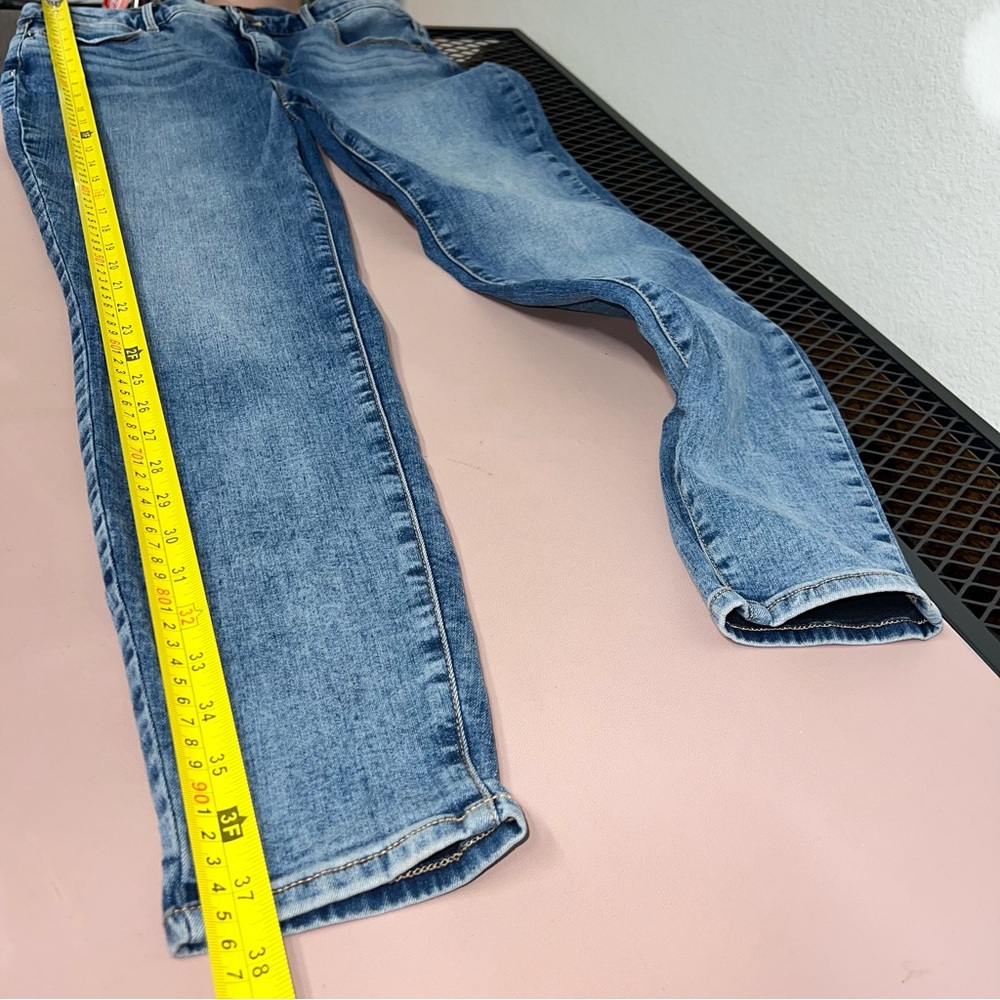 Talbots Jeans Womens 8 Blue Jegging Crop Stretch Denim Cotton Blend‎ Whiskers - Picture 15 of 16